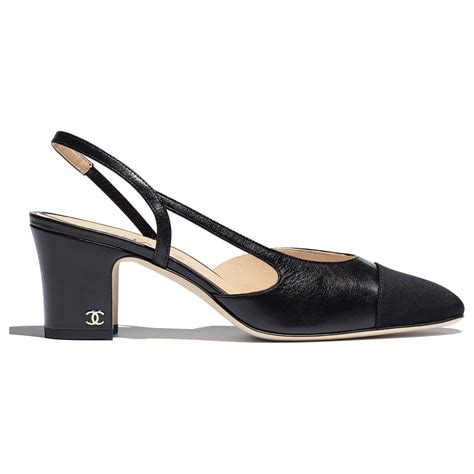 slingbacks cuir chanel|chanel slingback online shop.